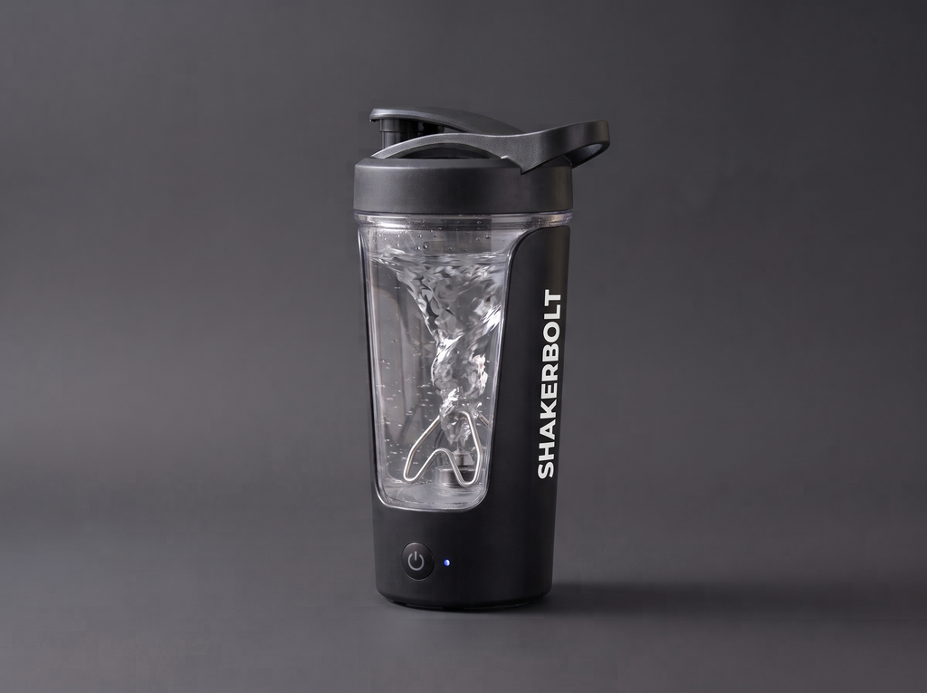 ShakerBolt™ Electric Protein Shaker Bottle — USB-C Rechargeable, 450ml