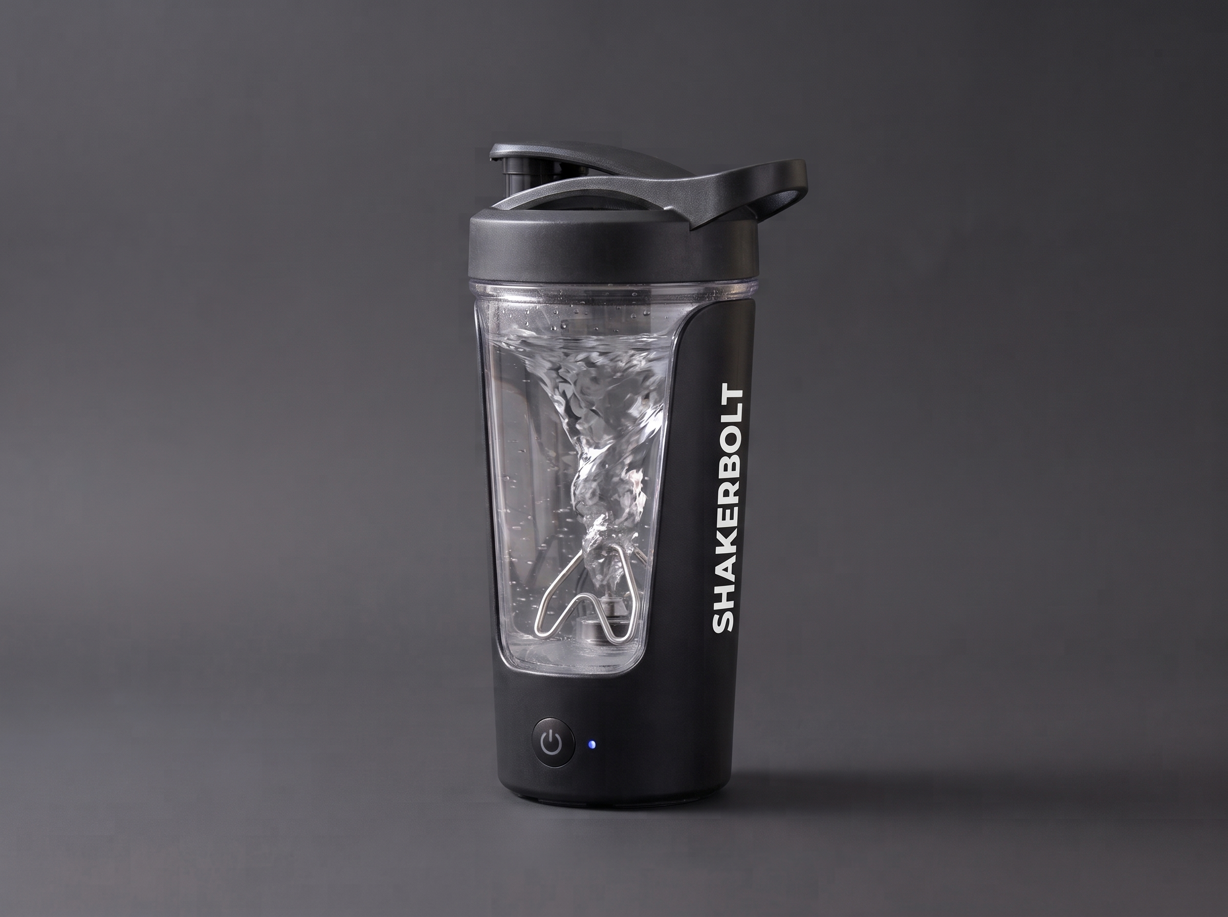 ShakerBolt™ Electric Protein Shaker Bottle — USB-C Rechargeable, 450ml