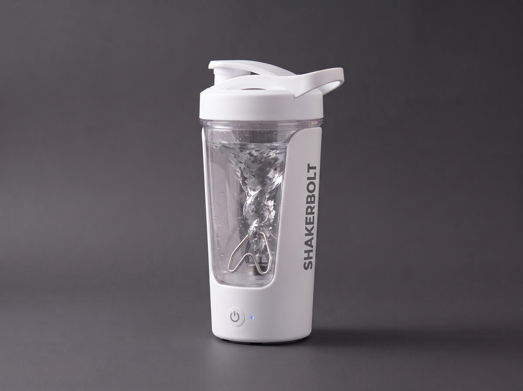 ShakerBolt™ Electric Protein Shaker Bottle — USB-C Rechargeable, 450ml